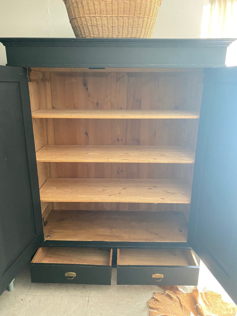 Brocante demontabele kast Noir