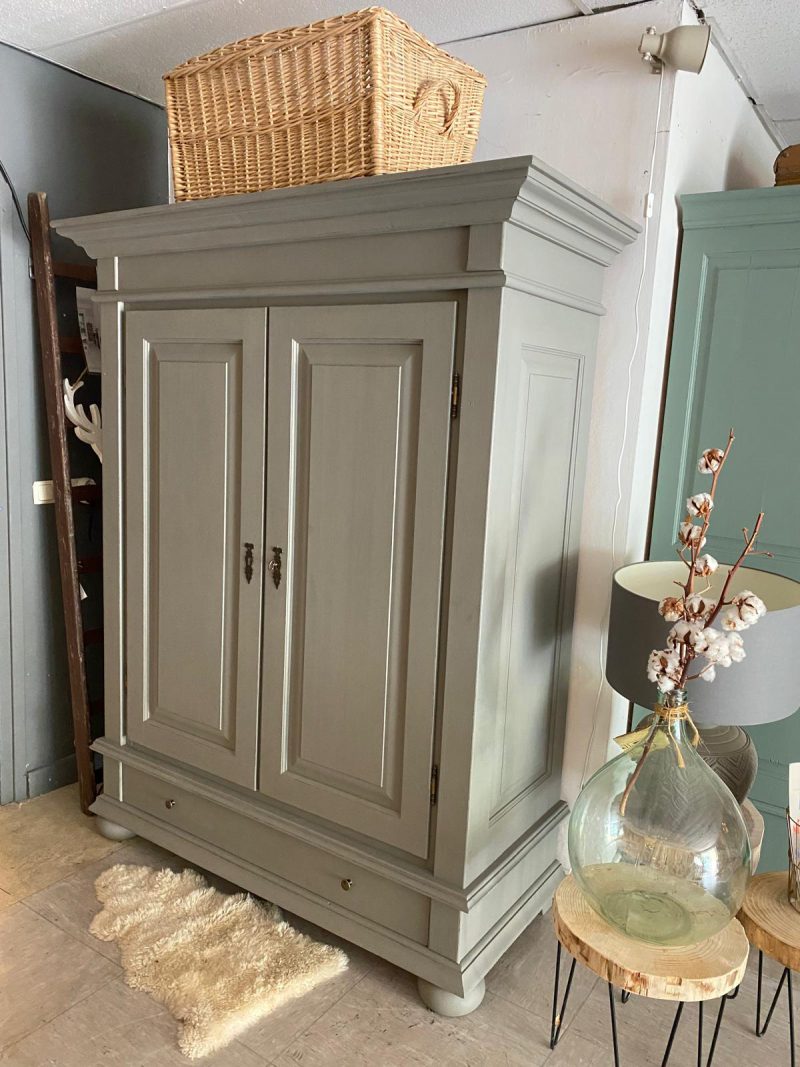 Brocante demontabele kast Taupe