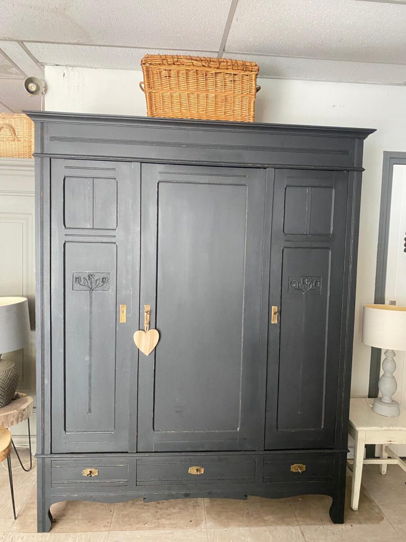 Brocante demontabele 3 deurs kast Noir