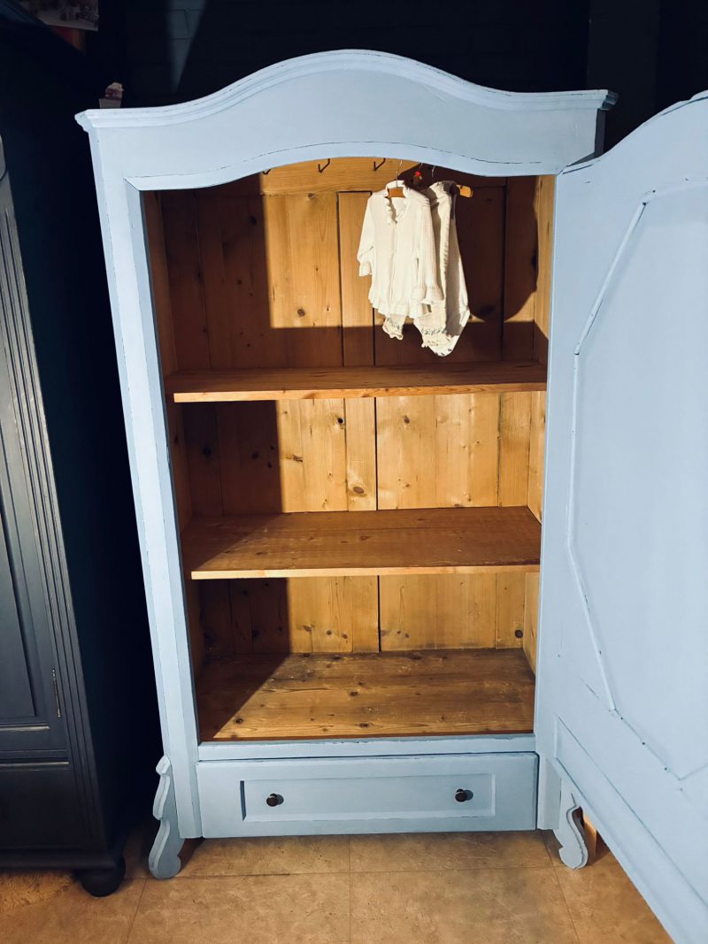 Brocante 1 deurs kast Lavendel