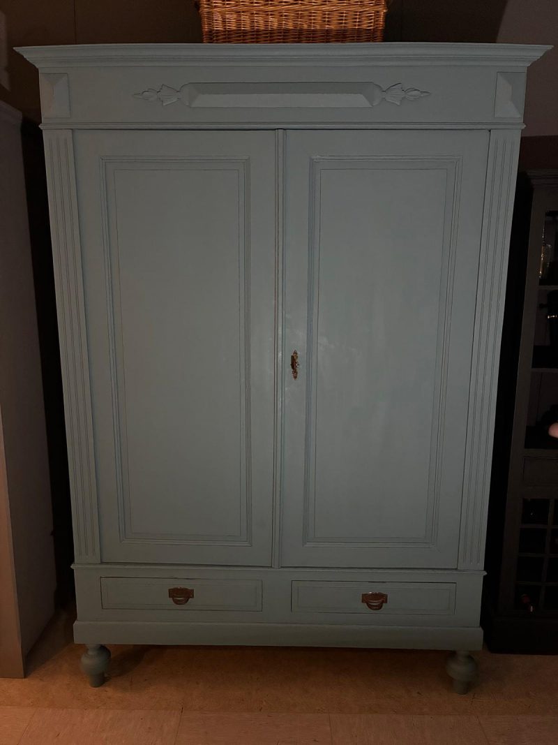 Brocante demontabele kast Petrol